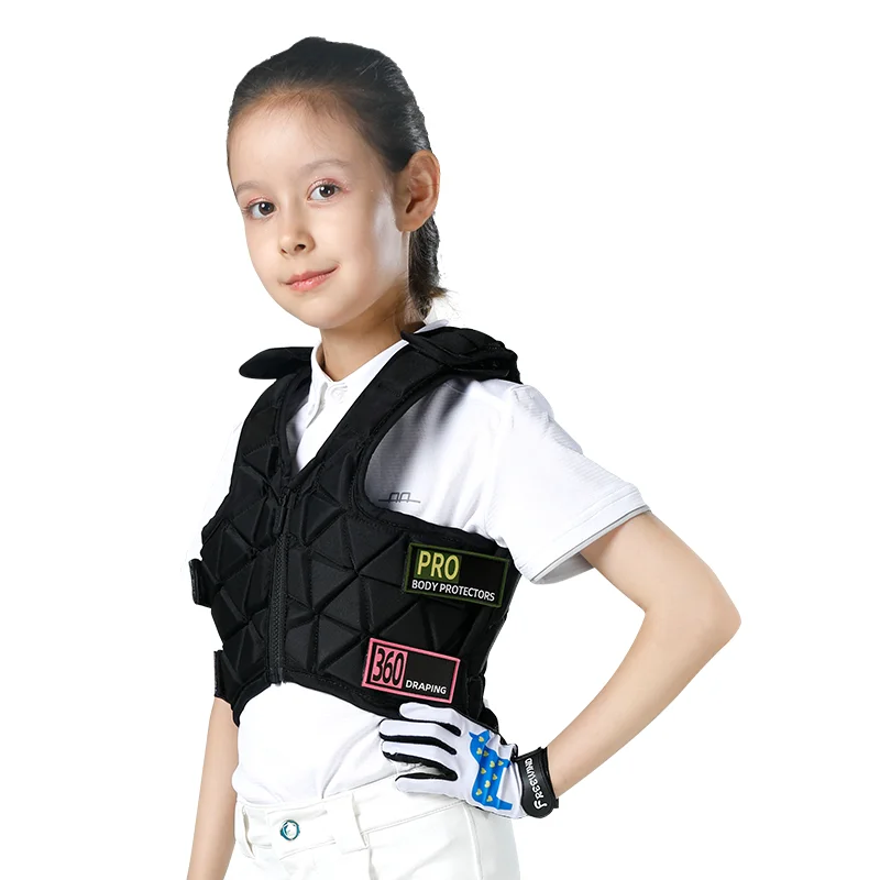 Cavassion-6Flex Children's Equestrian Armor Kids Equestrian Protective Vest High-thickness shock-absorbing layer safety guarante