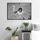 Историческое фото Доротеи ланже, изящные художественные принты, черно-белая фотография с ребенком и ее мамой, винтажный постер, Картина на холсте, Декор