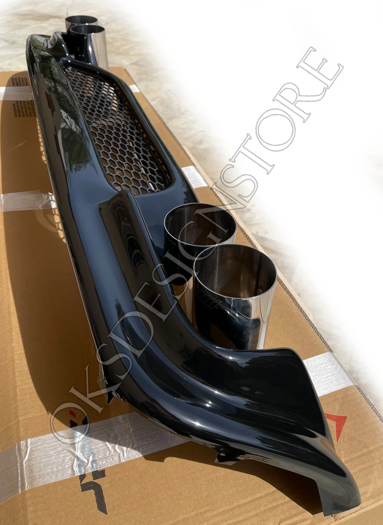 Диффузор заднего бампера из АБС пластика для BMW E60 M 2003 2004 2005 2006 2007 2008 2009