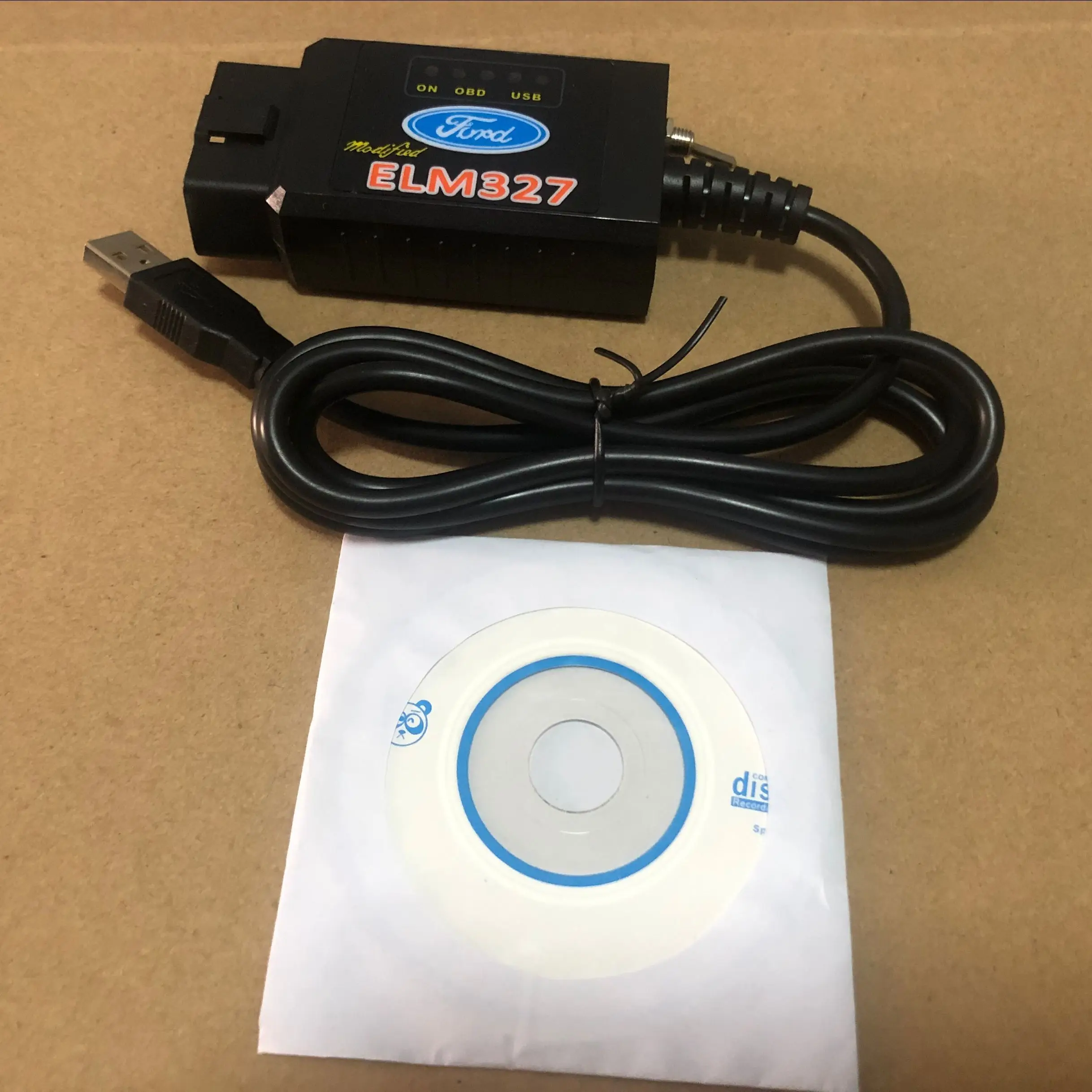 Диагностический инструмент ELM327 USB V1.5 модифицированный для Ford Forscan elmконфигурации