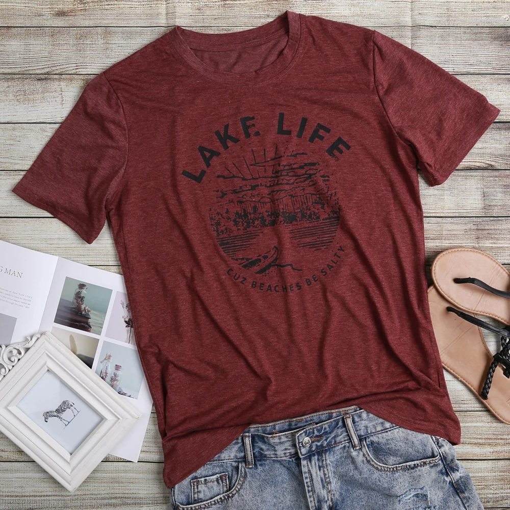 Новая Женская Футболка С Коротким Рукавом Принтом Круглым Вырезом 2019