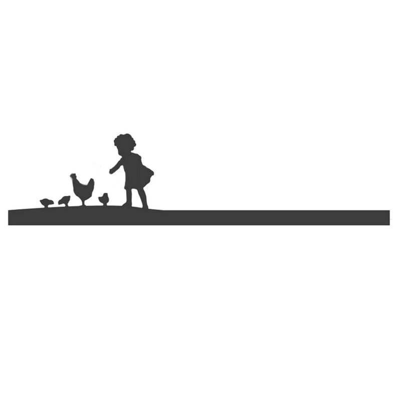 

Girl Feeding Chickens Border Die Cuts For Card Making Border Metal Cutting Dies Stencils 2020 Crafts Cards