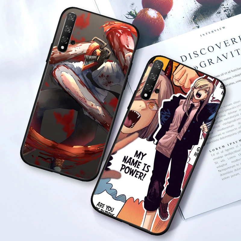 

Cartoon Anime Chainsaw Man Phone Case For Huawei Honor 10 V10 10i 10 Lite For Honor 10X Lite lovely Soft TPU Cover Funda