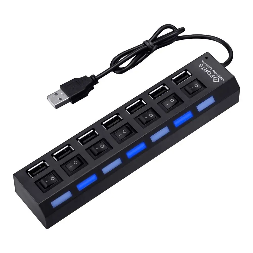 4/6/7 порт многопортовый USB настенное зарядное устройство Настольный usb-хаб