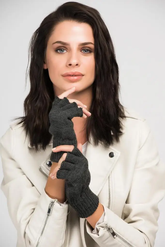 11291 с открытыми пальцами Антрацит перчатки свитера|Перчатки для мальчиков| |