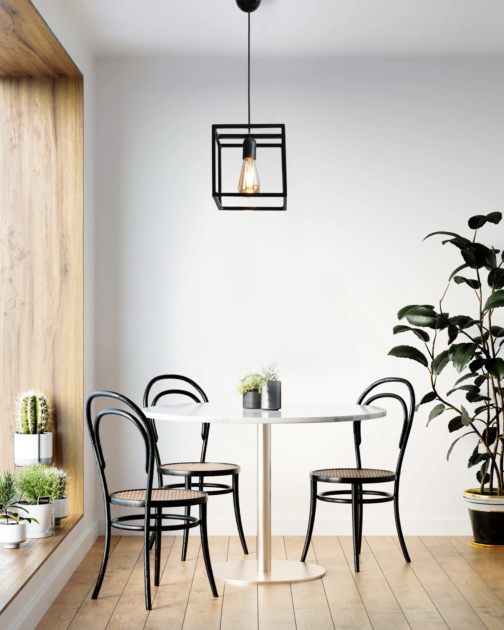 Из современного черного металла кубический квадратный люстра Винтаж Лофт