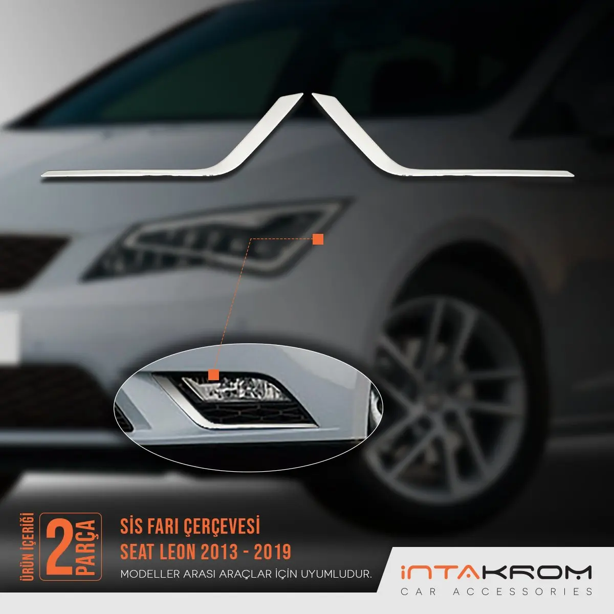 Скидка Хромированная рамка для противотумансветильник Seat Leon 2013-2019, автомобильные аксессуары из нержавеющей стали, автомобильные инструменты, нак...