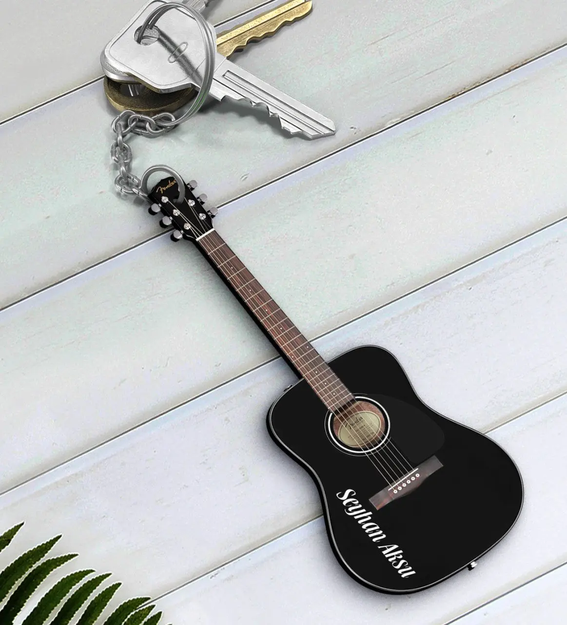 

Personalized Is Guitar Musical Instrument Wooden Anahtarlık-2