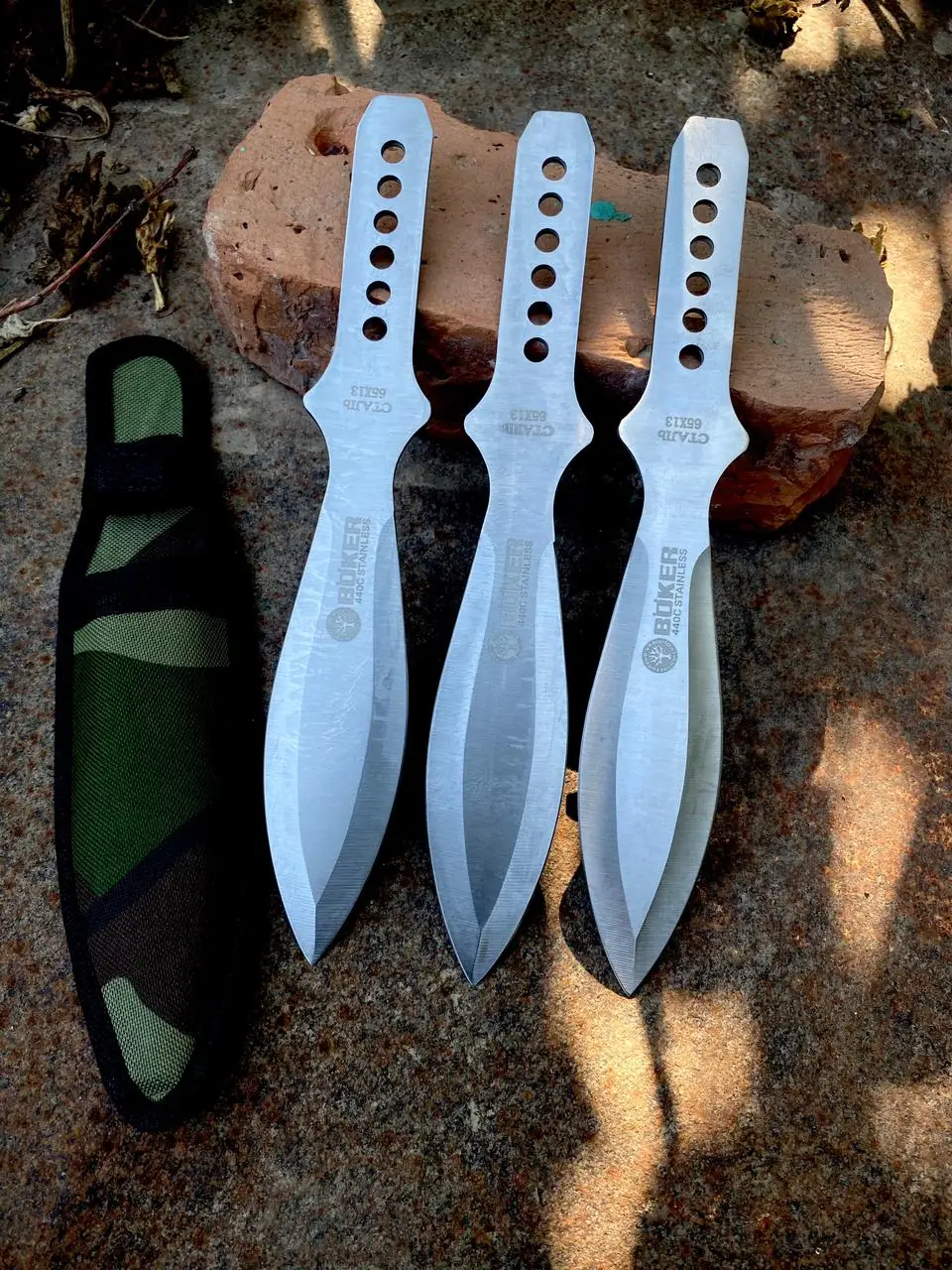 Ножи метательные 3 шт в комплекте чехле для метания |