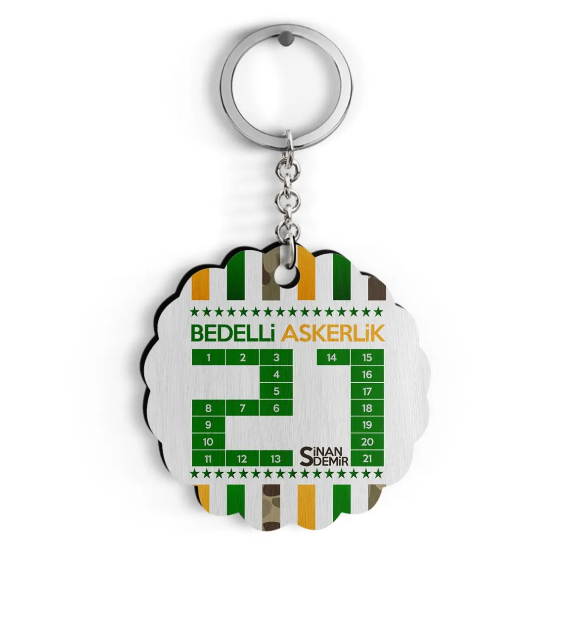

Индивидуальный дизайн военной службы SPE деревянный Keychain-4