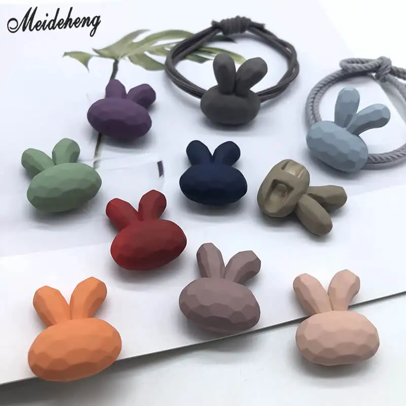 Акриловый кролик большой брелок для ключей с бусинами DIY аксессуары детские