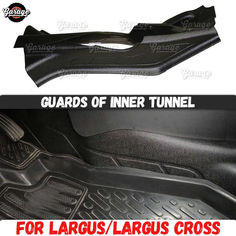 

Guards of inner tunnel for Lada Largus / Cross 2011- ABS plastic accessories protect of center carpet trim car styling tuning