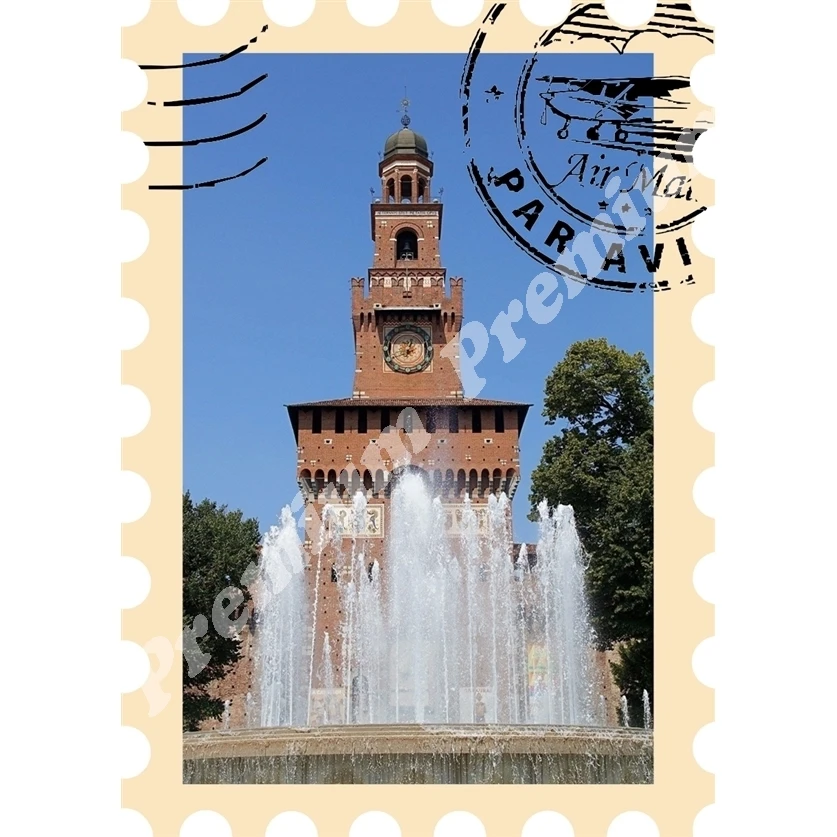 Милан Италия Сувенирный подарочный магнит для коллекции