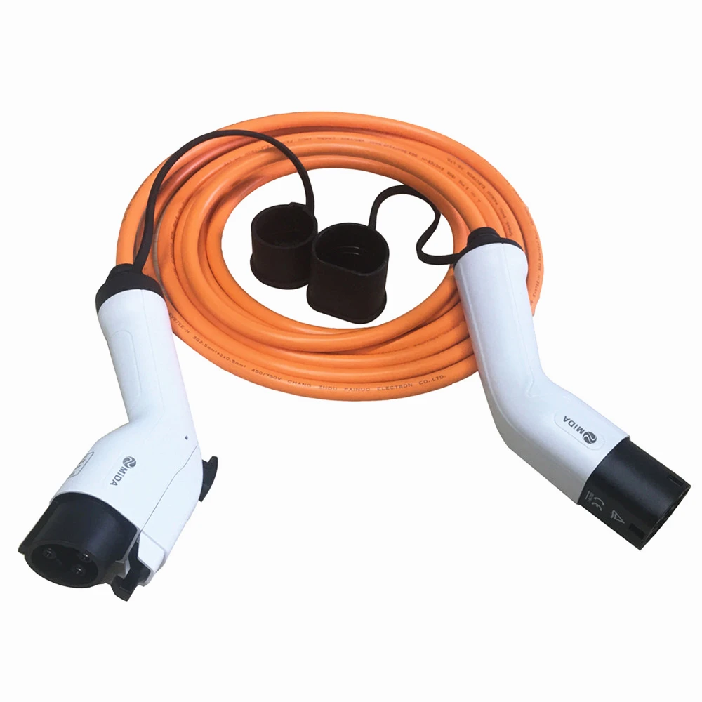 

EV быстрое зарядное устройство 32Amp 5 метров SAE J1772 EV соединитель Тип 1 К Тип 2 EV зарядный кабель 16 А тип 1 Удлинительный кабель