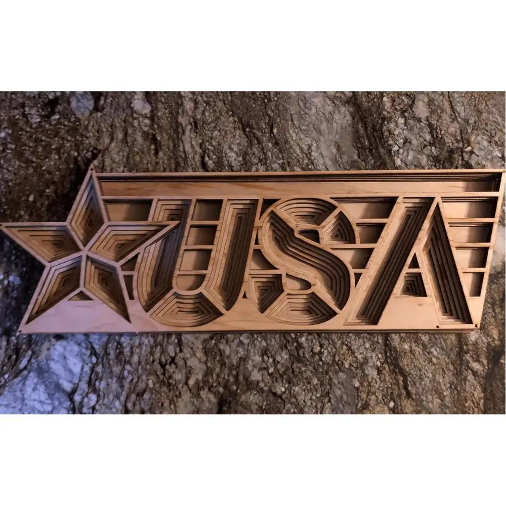 Шаблон файлы для лазерной резки многослойная Mandala США цифровой CNC шаблон Вектор