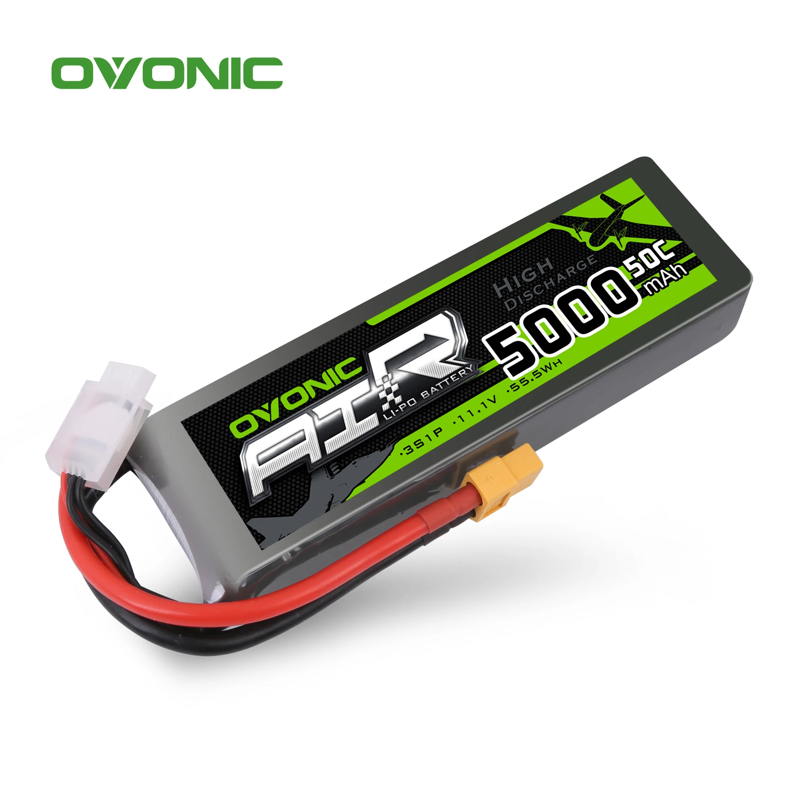 Ovonic 3s Lipo Battery 50C 5000mAh 11.1V Lipo Battery with XT60 Connector for RC Car Truck Boat Airplane Helicopter Quadcopter
