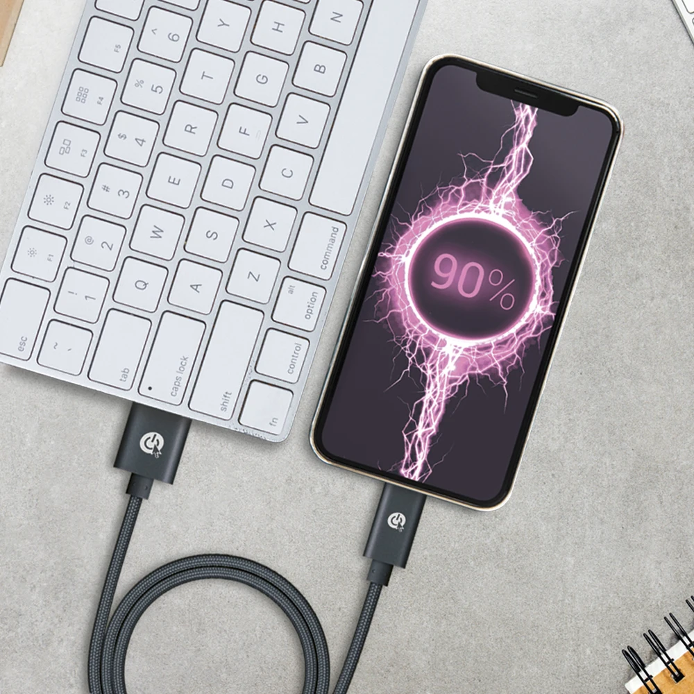 Кабель Niucom с нейлоновой оплеткой поддержкой быстрой зарядки USB 3 0-USB-C