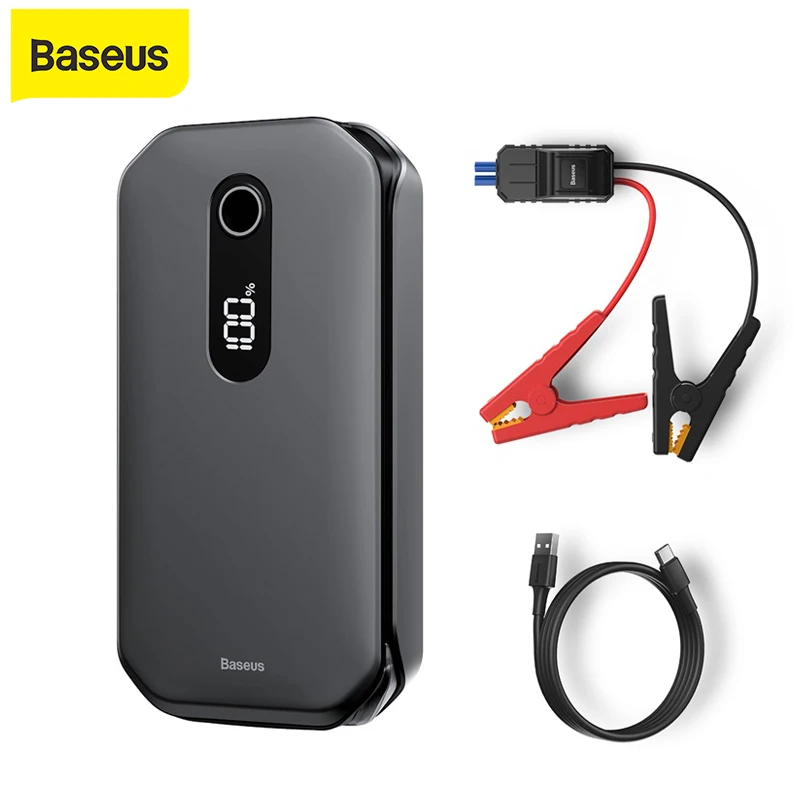 $64.94 Baseus 12000mAh Car Jump Starter Power Bank 1000A Starting Device Booster Auto Vehicle Emergency Battery For 3.5L/6L Car Booster