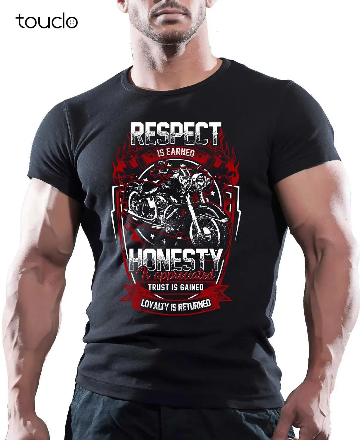 

Respect Is Earned Mens Road Custom Motorbike T-Shirt Biker American Motorcycles