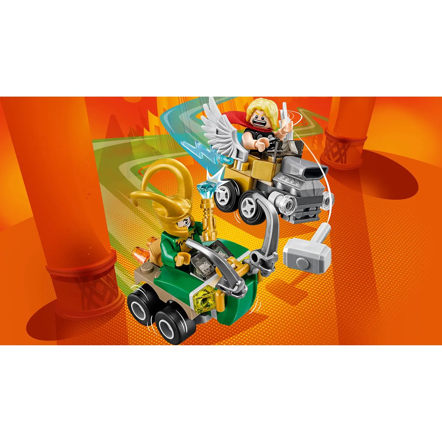 Конструктор LEGO Mighty Micros: Тор против Локи Super Heroes (76091)|Блочные конструкторы| |