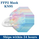 Маска FFP2 KN95, многоразовая, 5 слоев фильтра, 100 pm2, 5, 20-95% шт.