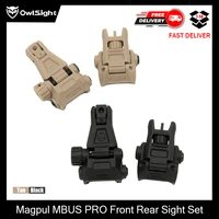 magpul mbus pro nylonmetal front rear sight set for airsoft aeg gbb