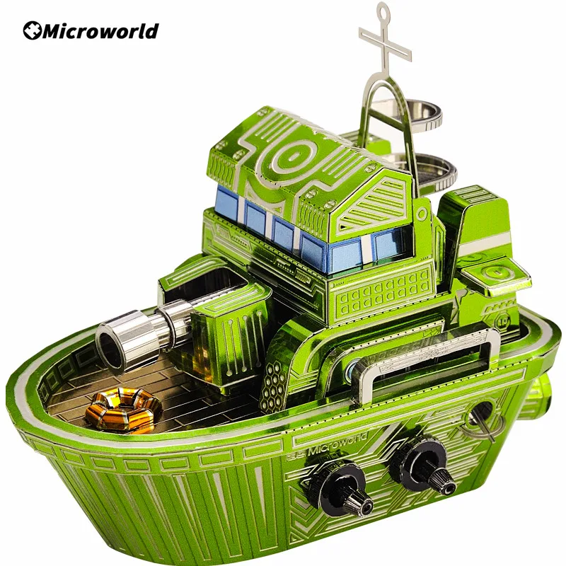 

Металлический 3D пазл Microworld, корабль, Наборы для творчества, версия стандарта Q, лазерная сборка, головоломки, игрушки для взрослых мужчин