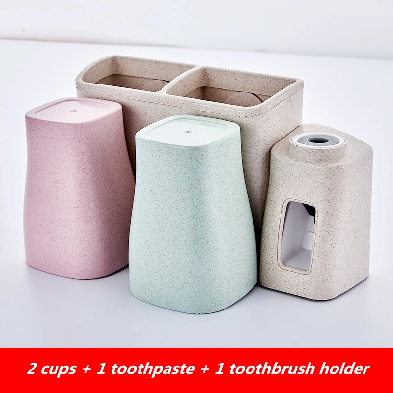Держатель для зубной пасты и щетки многофункциональное хранилище экономия места