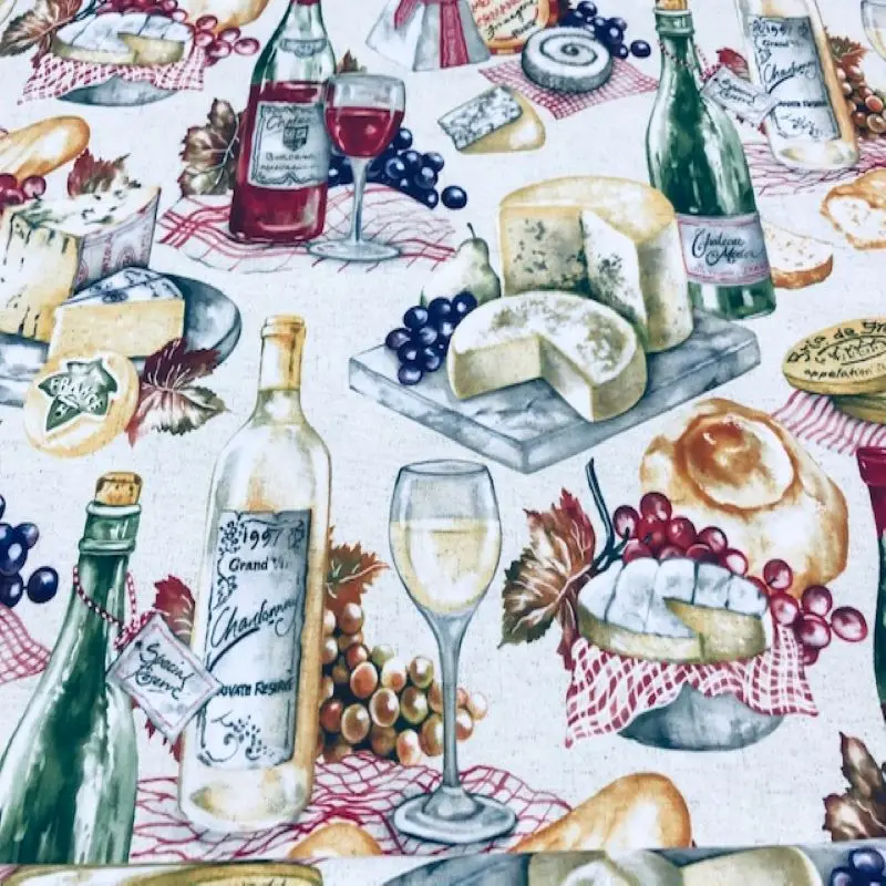 Ткань для скатерти ткань винной каминерии домашние ткани мандала вина метров 1