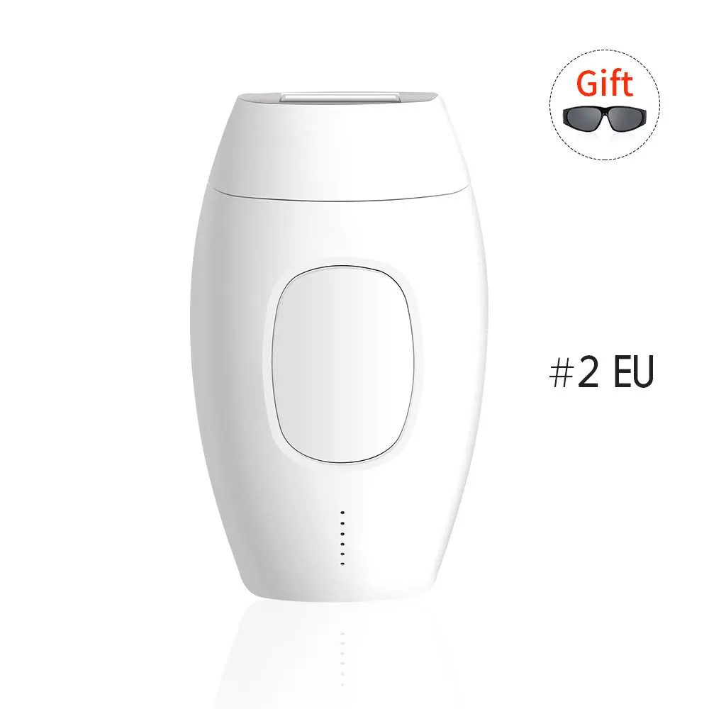 EU Plug Ручной лазерный эпилятор, сухая Женская бритва, Женская бритва, триммер для удаления волос, эпилятор для лица, бикини, тела, ног, подмышек - Цвет: EU Plug