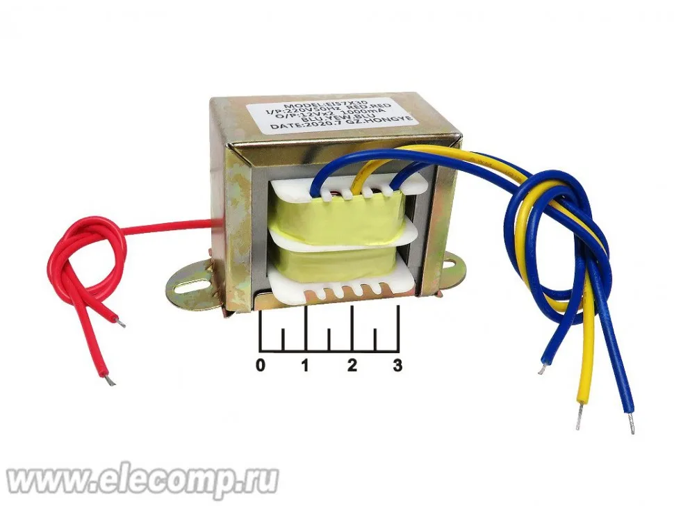 ТРАНСФОРМАТОР 2*12V 1A EI-57*30 (S2094) |