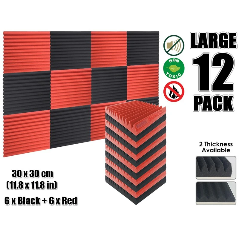 Акустическая студийная пенопластовая акустическая панель Arrowzoom Multi Wedge 12T