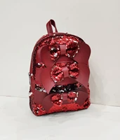 sequin ribbon detail backpack bright use casual backpack special design backpack