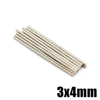 50500pcs 3x4 ndfeb n35 super strong cylinder rare earth magnet 3mm4mm round neodymium magnets 3x4mm mini small magnet 34 disc