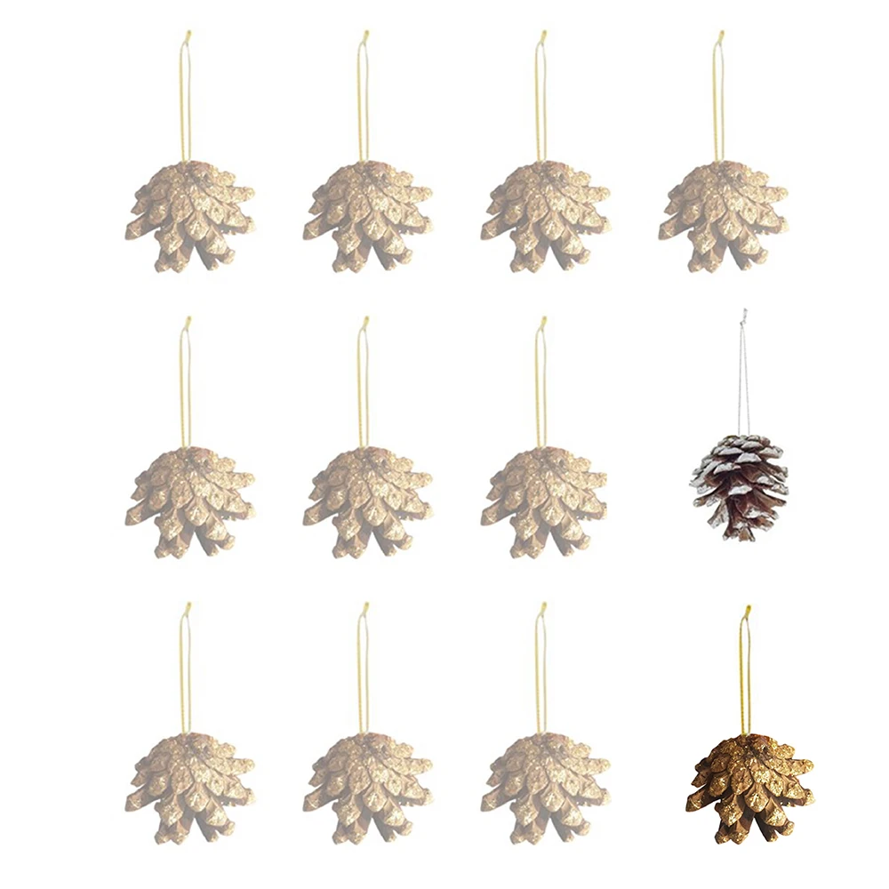 

Набор украшений для рождественской елки в ассортименте, Рождественские елочные шары, Декор, противоударные подвесные красные шампы, серебр...