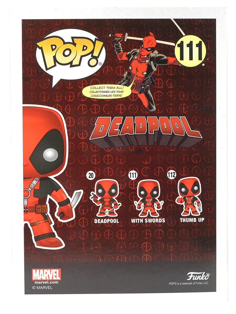 Фигурка Funko POP! Bobble Marvel Deadpool Two Swords 7486 Марвел Дэдпуд Дедпул | Игрушки и хобби