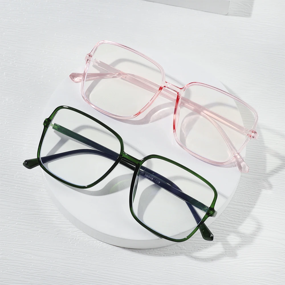 

1PC Transparent Computer Glasses Frame Women Men Anti Blue Light Square Eyewear Blocking Glasses Optical Spectacle Eyeglasses