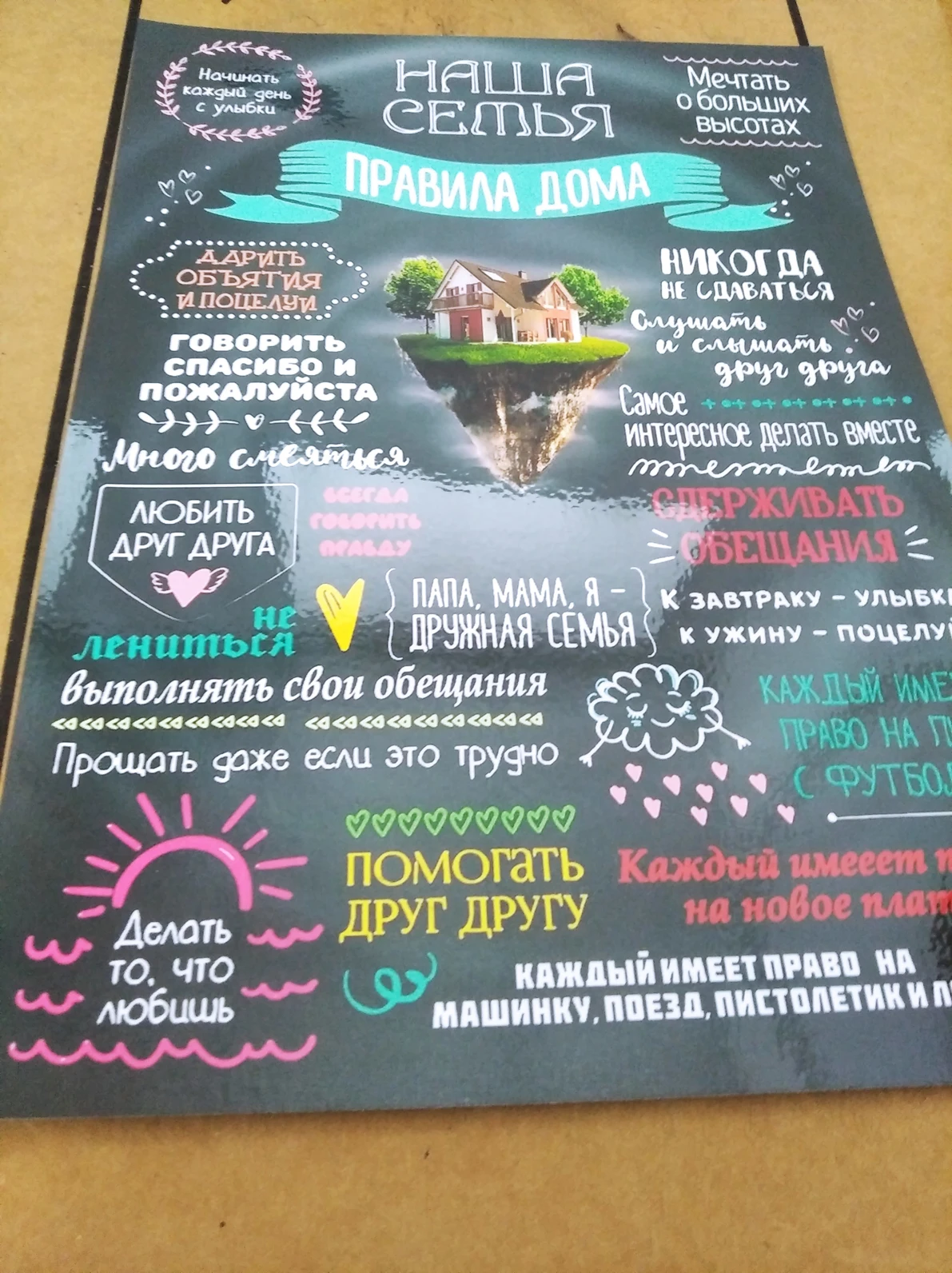 Магнит - панно на холодильник &quotНаша семья&quot. | Дом и сад
