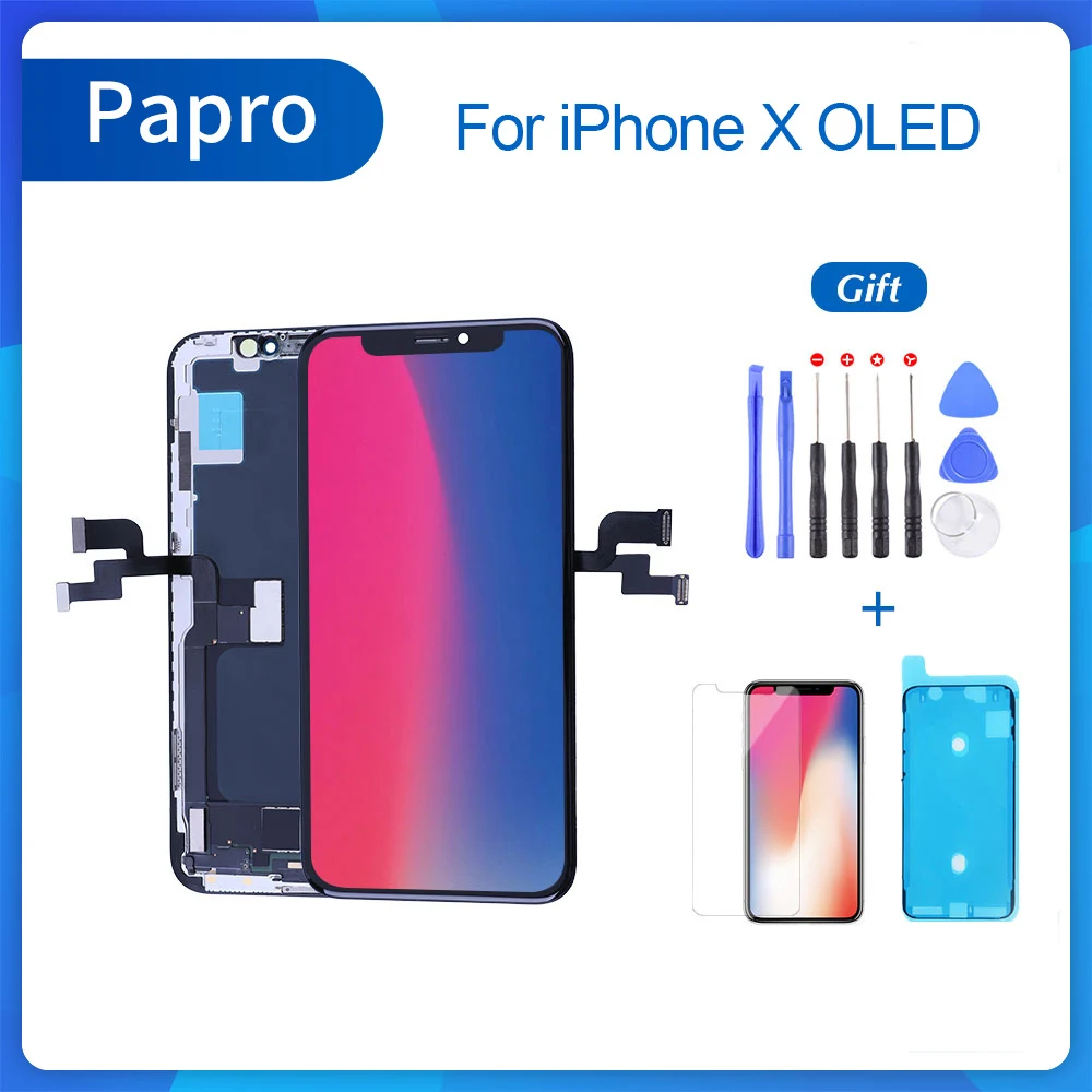 A ++ для iPhone X OLED XR XS Max 11 с 3D сенсорным дигитайзером в сборе без битых пикселей 11Pro