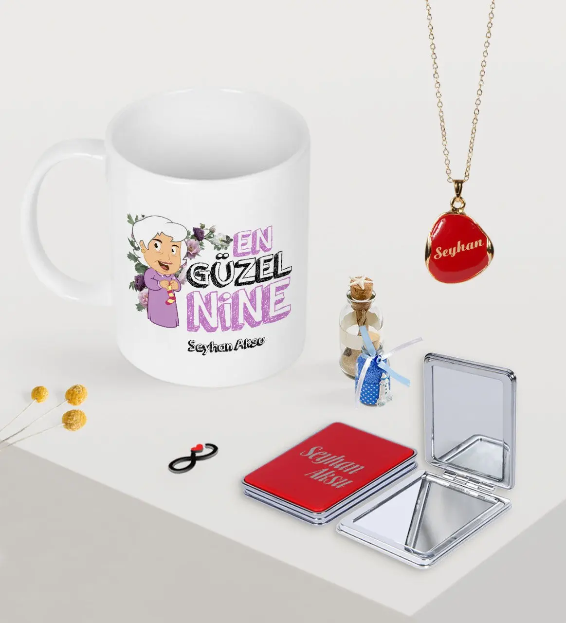 Персонализированные Заказные лучшие хорошие девять кружек зеркало и Эмаль