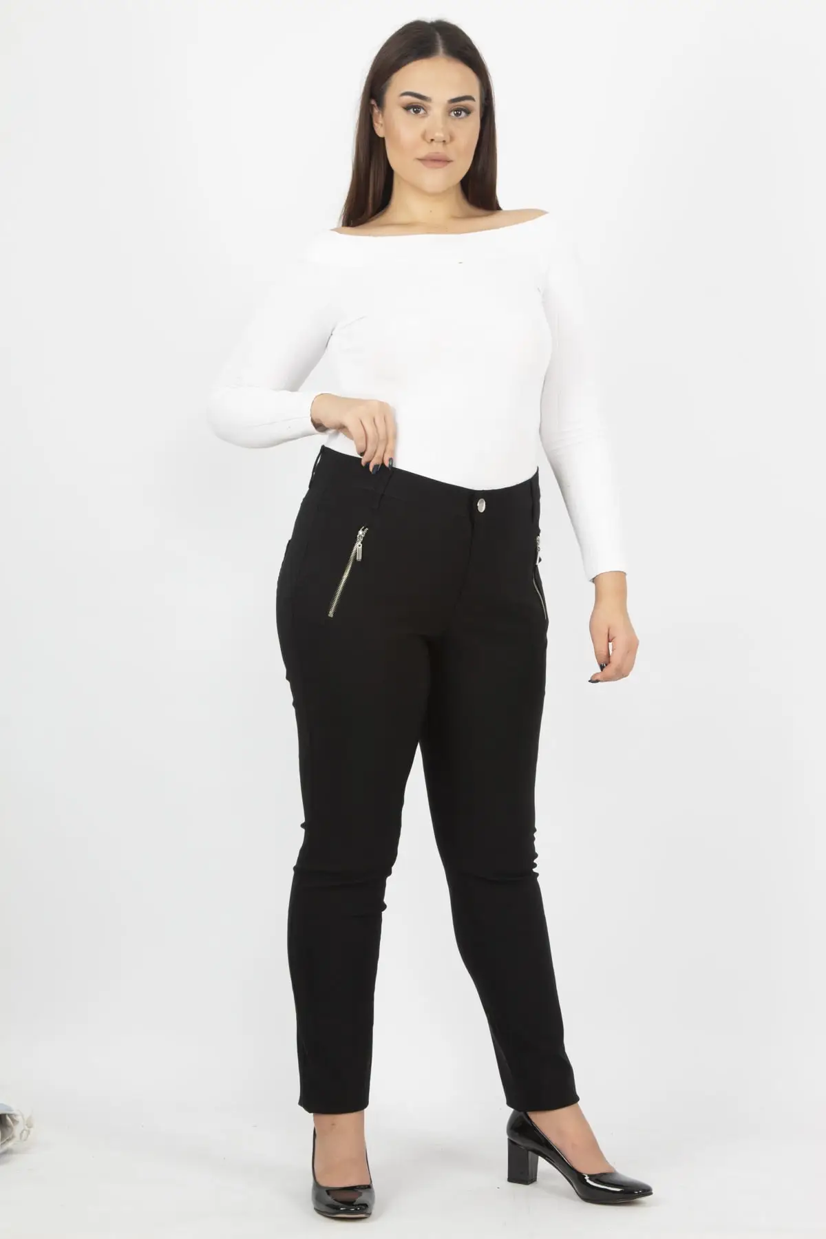 Женские брюки на молнии Sans Textile 65 N14127 | Женская одежда