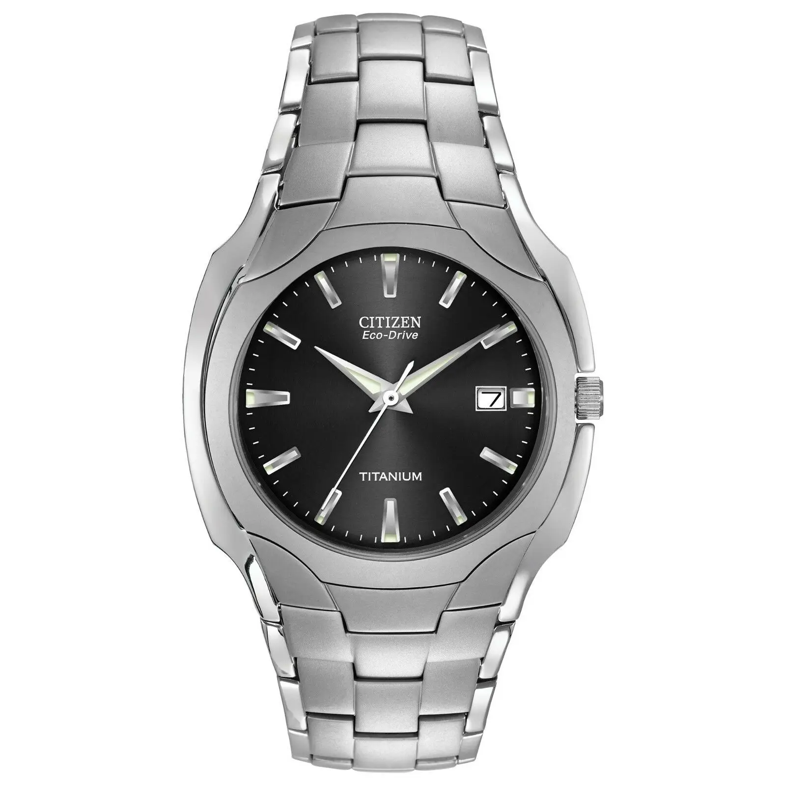 Титан Citizen Watch эко драйв BM6560 54H Для мужчин черный циферблат браслет 38 мм