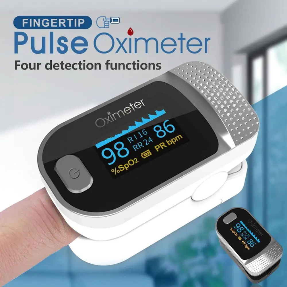 

OLED Finger Clip Oximeter Home Use Oximeter PI Perfusion Blood Oxygen Saturation Monitor Pulse Rate Monitoring