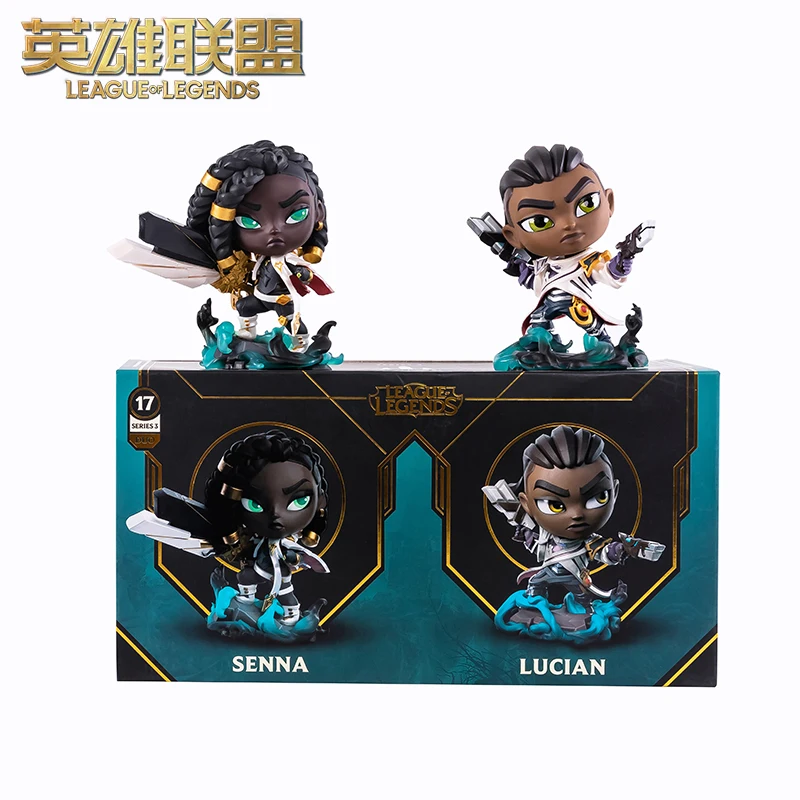 Original League of Legends Lucian Senna Anime Figures Toys Game Garage Kit Movable Doll Animation Ornament Model Girls Gifts