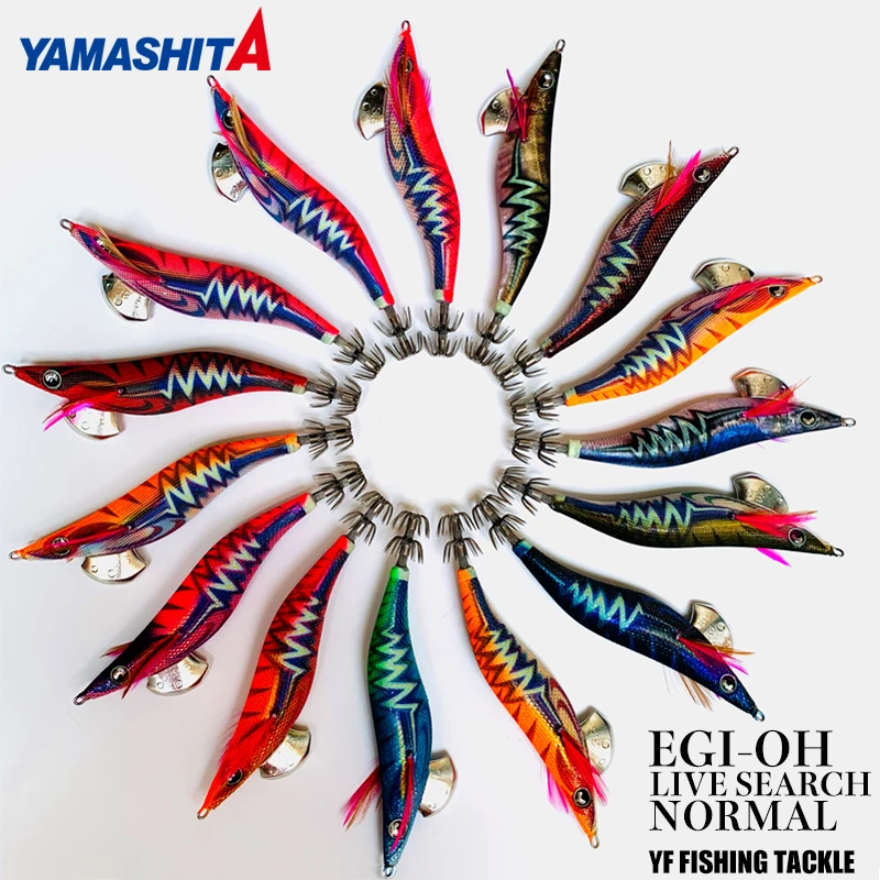 YAMASHITA EGI-OH живой поиск 3,5 приманок для кальмара 21,5 г деревянная приманка для креветки OCTOPS 490 светящиеся звуковые бусины для ловли лодки со скалы