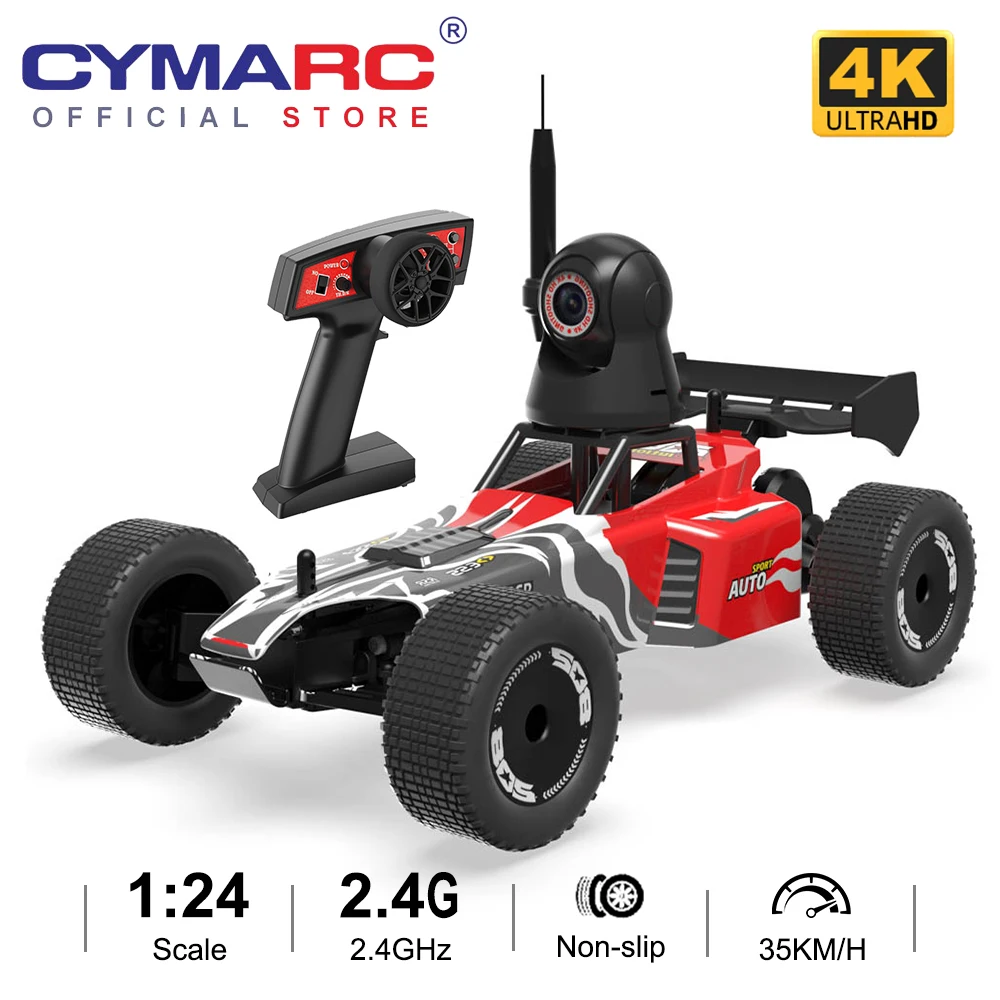 RC автомобиль 1/24 с 4k камерой JY88 детский пульт дистанционного управления 35 км/ч led