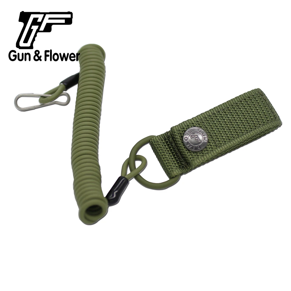 Прочный спиральный провод Gunflower ручной пистолет безопасный пружинный шнурок