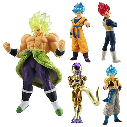 Dragon ball Супер HG конечные солдатики Гоку броли гогета Вегета фриеза гашапон ПВХ Фигурки Модель фигурки Куклы - Цвет: 1 set