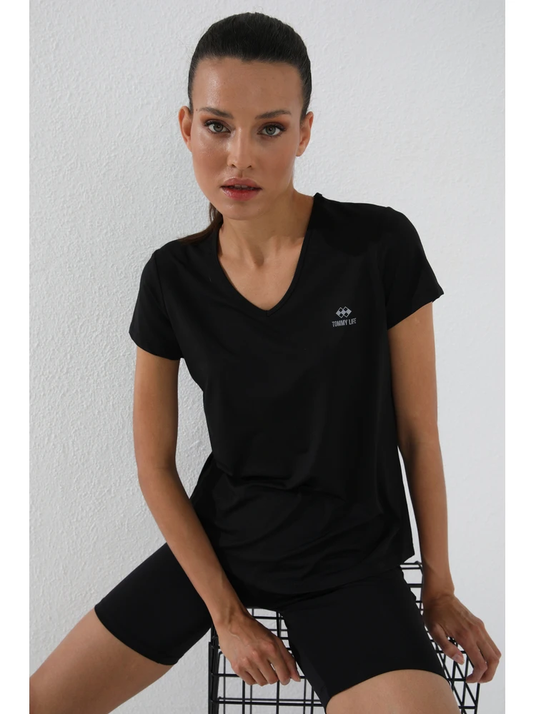 

Women's T-shirt Basic Short Sleeve Standard Fit V-Neck Polyester Elestan10 Colors Spring SummerStandard Fit Daily Wear Sports Comfortable Fast Delivery Advantageous Price Quality Material Tommylife 97145