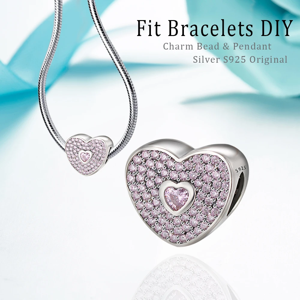Новинка 2020 очаровательные бусины из циркона Стерлинговое Серебро 925 пробы